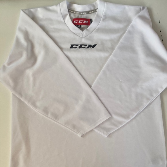 CCM hockey jersey size L. It has a mark in the back. See photos. - Picture 1 of 3